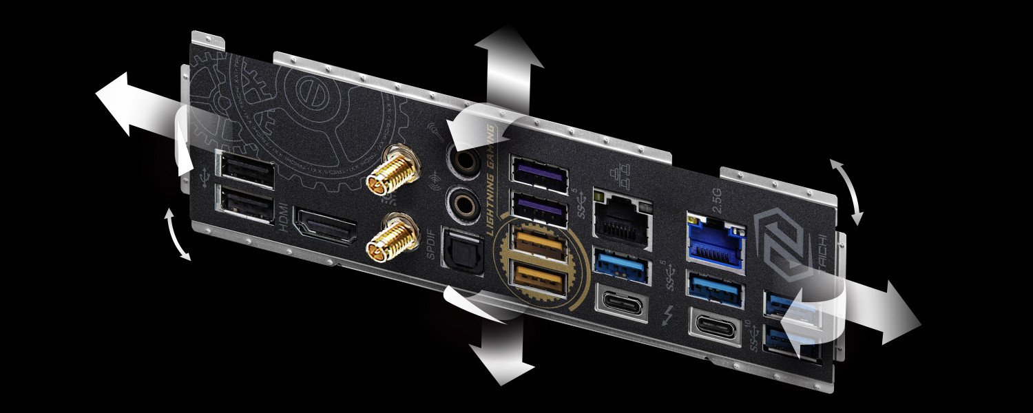 Flexible Integrated IO Shield